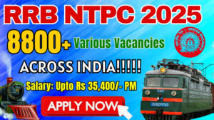 RRB NTPC 2025 Vacancies Registration for 5810 Graduate Posts 🚆