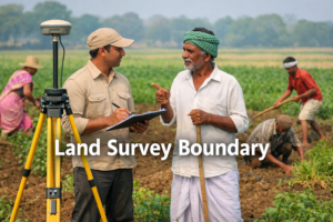 Farmer land survey without notice boundary dispute