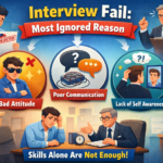 Interview failure due to ignored reasons like attitude, communication and awareness