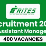 RITES Assistant Manager Recruitment 2025 government job notification Teluguways