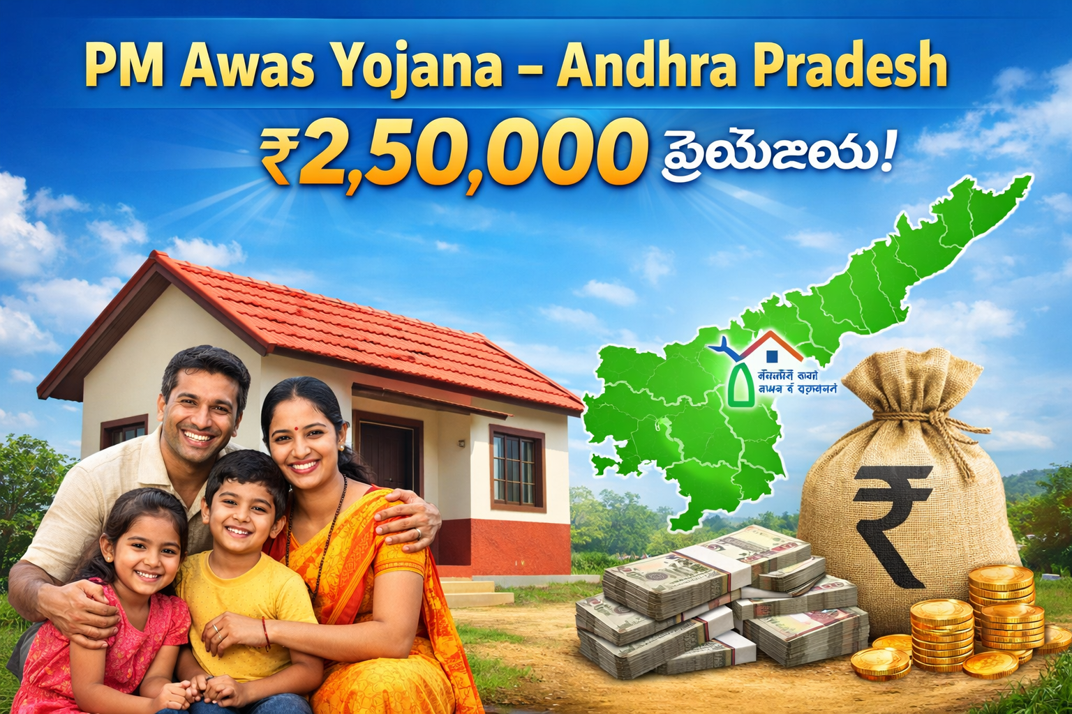 PM Awas Yojana Andhra Pradesh ₹2,50,000 Housing Scheme