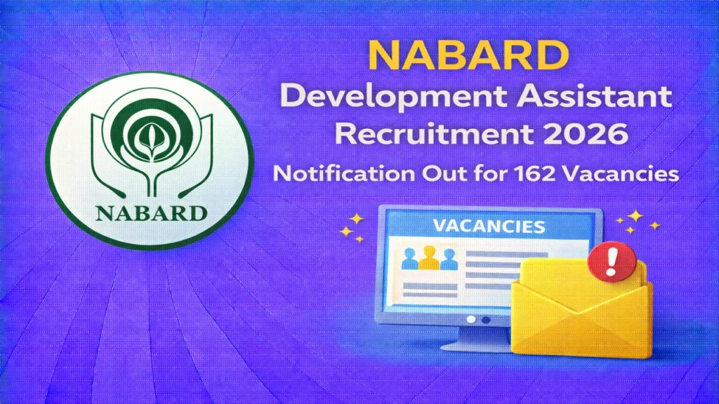 NABARD Development Assistant Notification 2026 Details