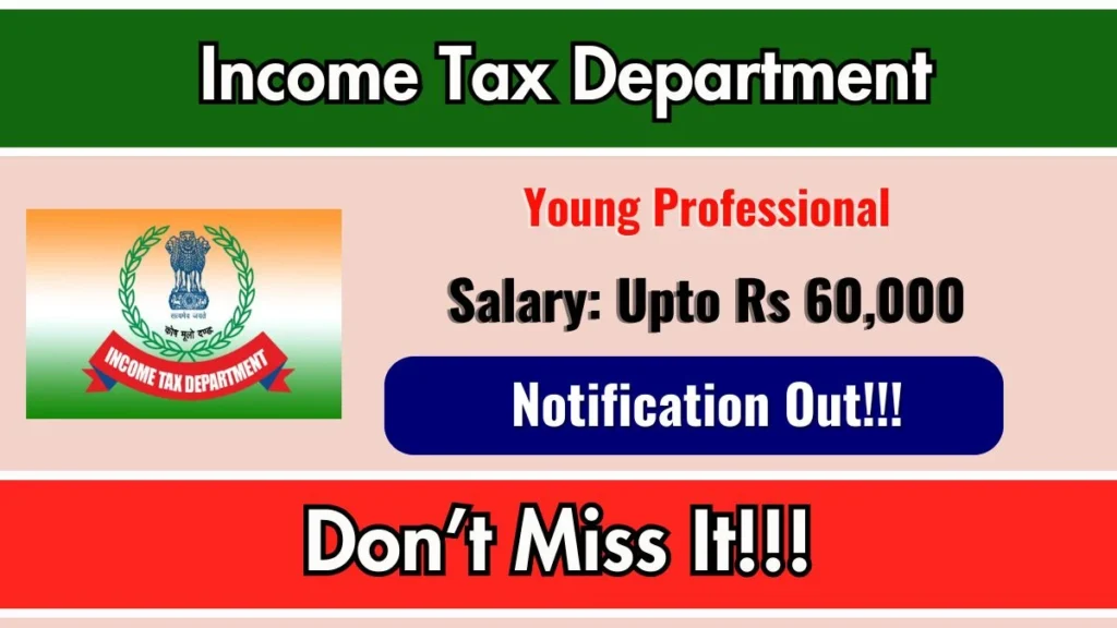 Income Tax Young Professional Jobs 2026 in Karnataka